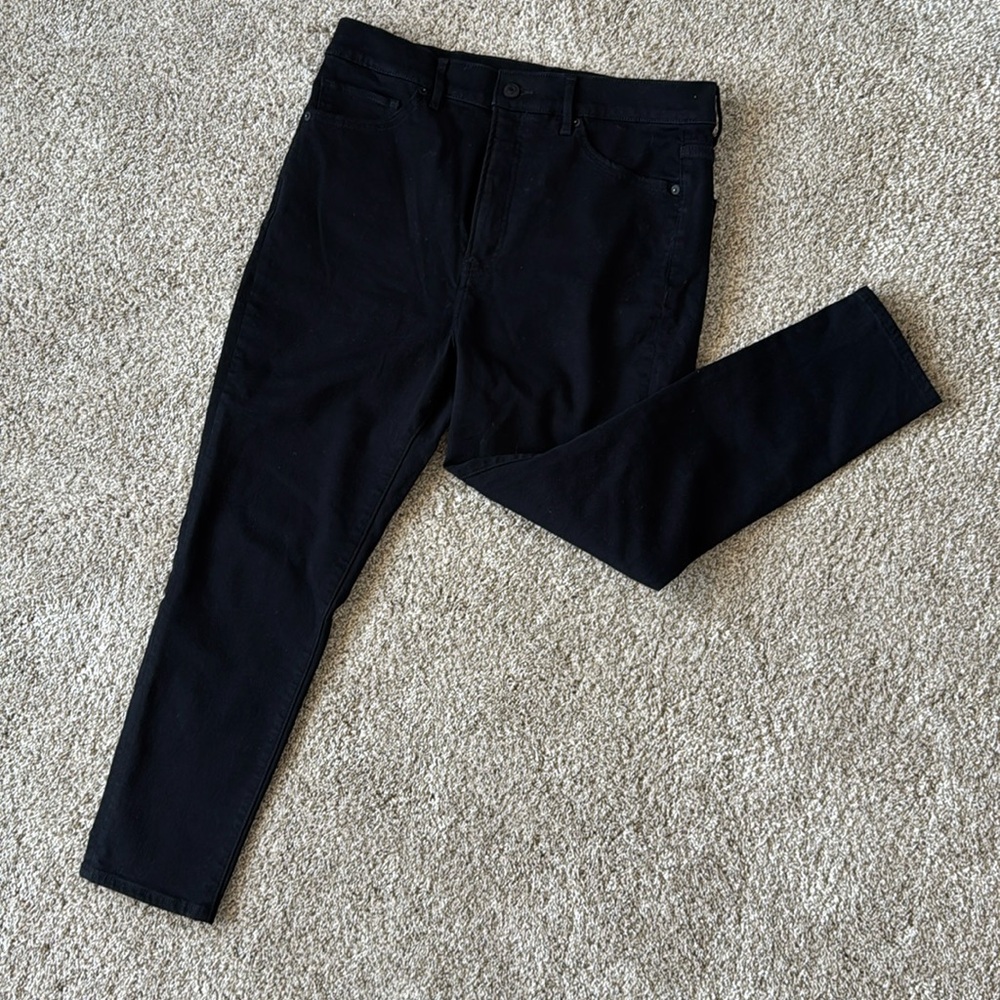 Express black denim - Skinny Super High Rise 10 short